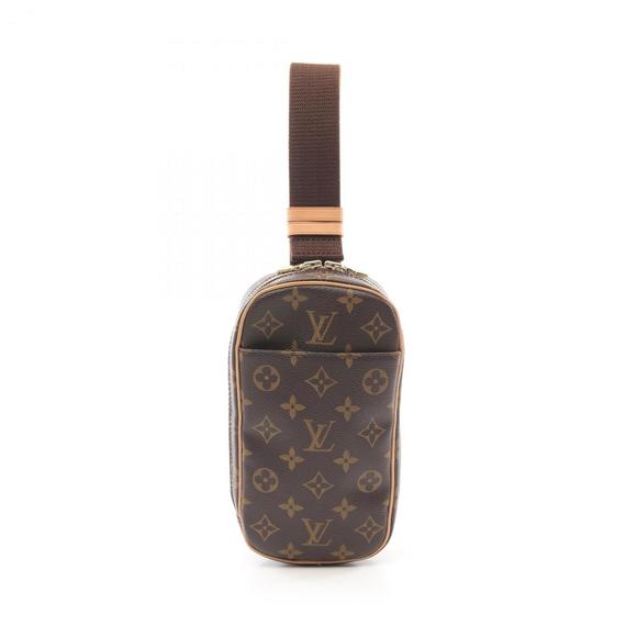 LOUIS VUITTON Brown Monogram Leather Fanny Pack - Picture 1 of 10
